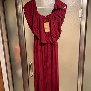 NWT Maroon Maxi Dress